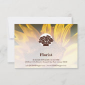 Sonnenblume Custom Foto Happy Birthday Mitteilungskarte (Rückseite)