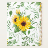 Sonnenblume Custom Planner Planer (Rückseite)