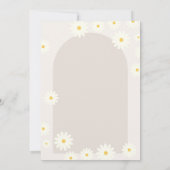 Sonnenblume Daisy Baby in Bloom Baby Dusche Einladung (Rückseite)