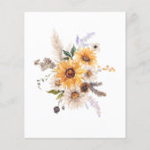 Sonnenblume Daisy Gold Foil Budget Brautparty (Rückseite)