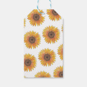 Sonnenblume Dankbar für Sie Lehrerin Wertschätzung Geschenkanhänger (Rückseite)