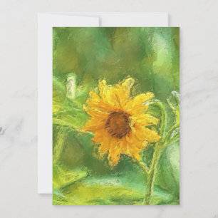 Sonnenblume Danke Ankündigung