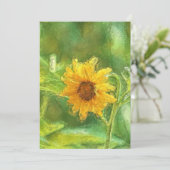 Sonnenblume Danke Ankündigung (Stehend Vorderseite)