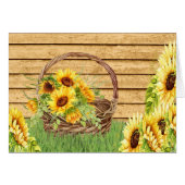 Sonnenblume Danke, denken Sie an Sie oder Leere No (Vorderseite (Horizontal))