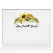 Sonnenblume Danke, denken Sie an Sie oder Leere No (Innenansicht Horizontal (Oben))