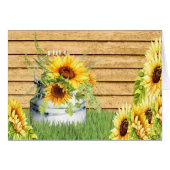 Sonnenblume Danke, denken Sie an Sie oder Leere No (Vorderseite (Horizontal))