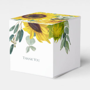 Sonnenblume Danke Geschenkschachtel