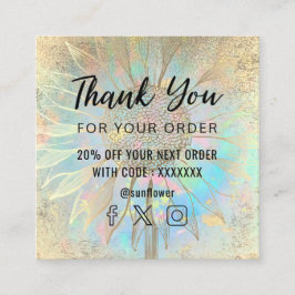 Sonnenblume danke Karte