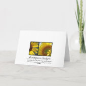 Sonnenblume Danke-Karte Dankeskarte (Rückseite)