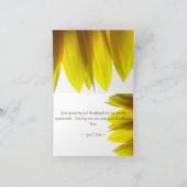 Sonnenblume Danke Karten (Meldung drinnen) (Innenseite)