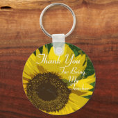 Sonnenblume Danke, Lehrerin Schlüsselanhänger (Vorderseite)
