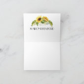 Sonnenblume Danke oder Blank Note (Innenseite)