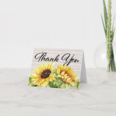 Sonnenblume Danke oder Leere Notiz (Vorderseite)