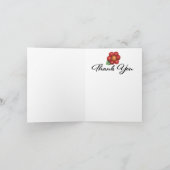 Sonnenblume danken Ihnen oder löschen Anmerkung Dankeskarte (Innenseite)