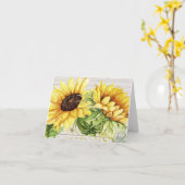 Sonnenblume danken Ihnen oder löschen Anmerkung Karte (Gelbe Blume)