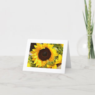 Sonnenblume danken Ihnen zu kardieren Dankeskarte