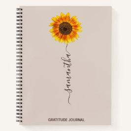 Sonnenblume Dankeschön Journal, Attraktionsgesetz Notizblock