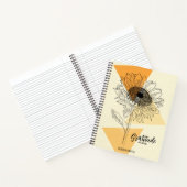 Sonnenblume Dankeschön Journal, Attraktionsgesetz Notizblock (Innenseite)