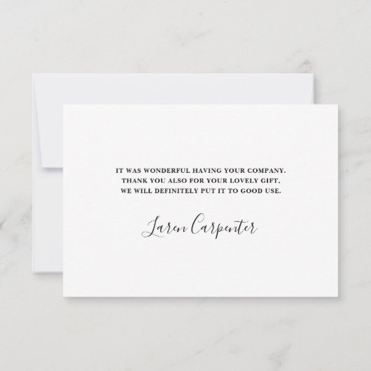 Sonnenblume Dankeschön Karte (Rückseite)