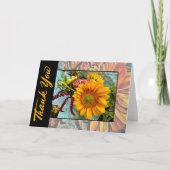 Sonnenblume Dankeschön-Karte (Leere Innenseite) Dankeskarte (Vorderseite)