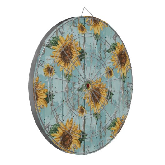 Sonnenblume Dartscheibe (Vorderseite Links)