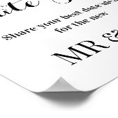 Sonnenblume Datum Jar Hochzeit Zeichen Blumenposte Poster (Ecke)