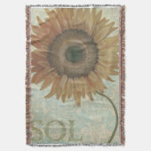 Sonnenblume-Decke/Wurf Decke (Vorderseite Vertikal)