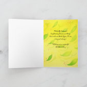 Sonnenblume der Mutter Tages, Mädchen mit Karte (Innenseite)