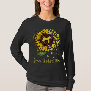 Sonnenblume Deutsche Schäferhund Mama Hund Lover T-Shirt