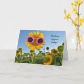 Sonnenblume, die an Sie denkt Karte (Gelbe Blume)