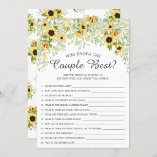 Sonnenblume, die das beste Spiel kennt Einladung