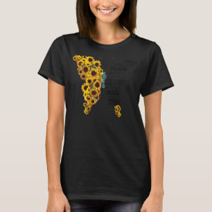 Sonnenblume, die sie zu ihrer Stärkeren flüsterten T-Shirt