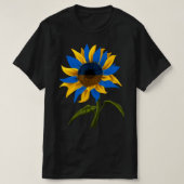 Sonnenblume Die ukrainische Flagge steht mit der U T-Shirt (Design vorne)