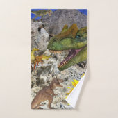 Sonnenblume Dinosaurier Blumenstrauß Badetücher Se Badhandtuch Set (Handtuch)