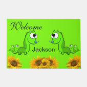 Sonnenblume Dinsoaur Door Mat Fußmatte (Vorderseite)