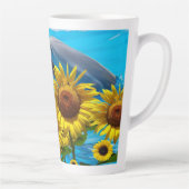 Sonnenblume Dolphin Latte Tasse (Rechts)