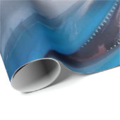 Sonnenblume Dolphin Matte Wrapping Paper Geschenkpapier (Rolleneckpunkt)