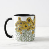 Sonnenblume Doodle-Tasse Tasse (Links)