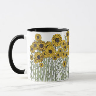 Sonnenblume Doodle-Tasse Tasse