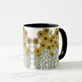Sonnenblume Doodle-Tasse Tasse (VorderseiteRechts)