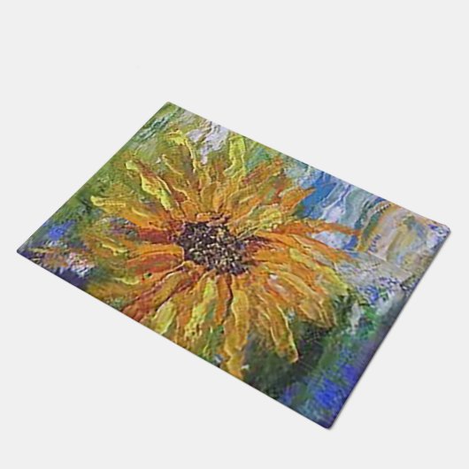 Sonnenblume Doormat Fußmatte (Schrägansicht)