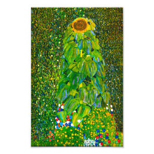 Sonnenblume-Druck Gustav Klimt Fotodruck