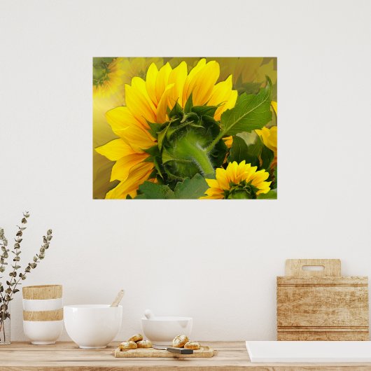 Sonnenblume ~ Druck Poster (Küche)