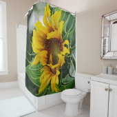 Sonnenblume Duschvorhang (Beispiel)