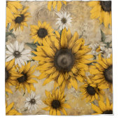 Sonnenblume Duschvorhang (Vorderseite)