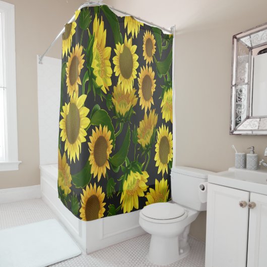 Sonnenblume Duschvorhang (Beispiel)