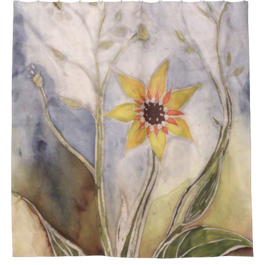Sonnenblume Duschvorhang (Vorderseite)
