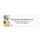 Sonnenblume Dusty Blue Slate Peony Floral Wedding (Vorne)