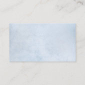 Sonnenblume Dusty Blue Slate Peony Floral Wedding Begleitkarte (Rückseite)