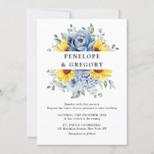 Sonnenblume Dusty Blue Slate Peony Floral Wedding